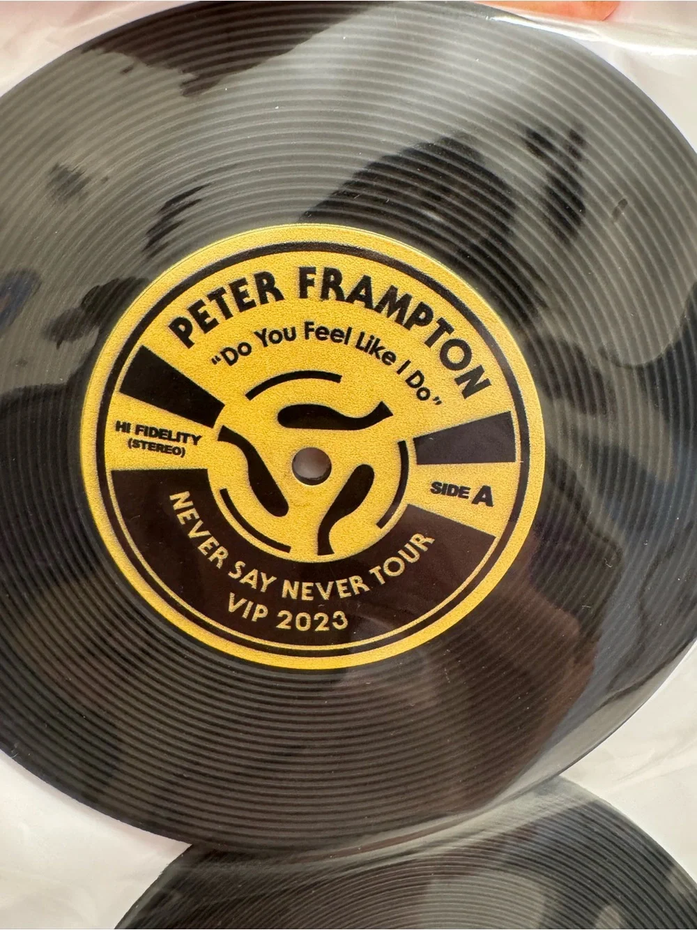 New Peter Frampton VIP Swag 8 pc Record Coaster set
